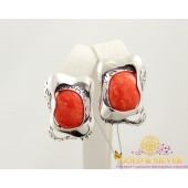 Серебряные серьги Философия коралл 2382kr